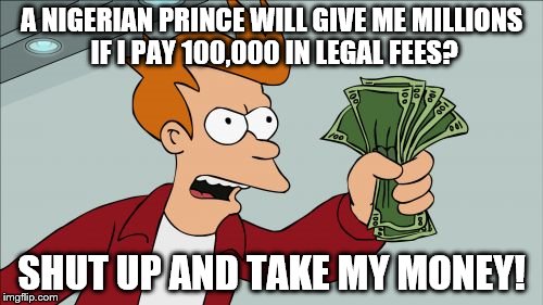 nigerian prince scam meme